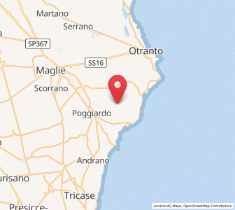 Map of Cocumola, Apulia