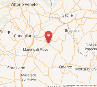 Map of Codognè, Veneto