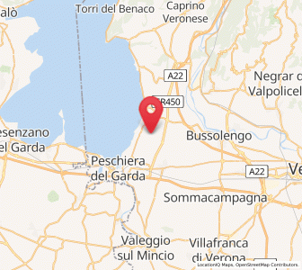 Map of Colà, Veneto