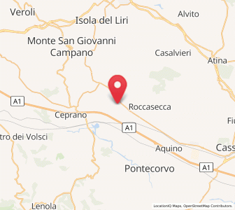 Map of Coldragone, Lazio