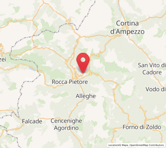 Map of Colle Santa Lucia, Veneto