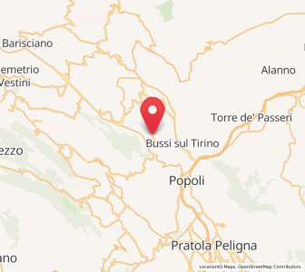 Map of Collepietro, Abruzzo