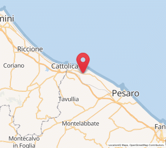 Map of Colombarone, The Marches