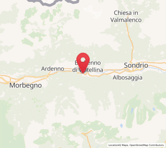 Map of Colorina, Lombardy