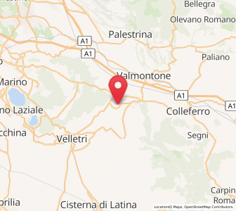 Map of Colubro, Lazio