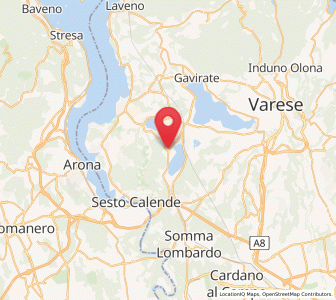 Map of Comabbio, Lombardy