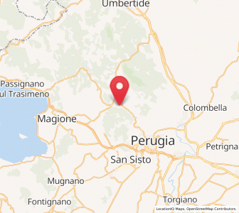 Map of Comparati, Umbria