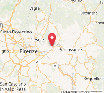 Map of Compiobbi, Tuscany