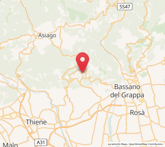 Map of Conco, Veneto