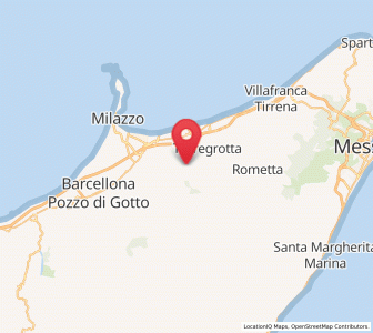 Map of Condrò, Sicily