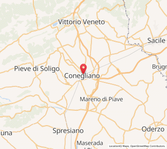Map of Conegliano, Veneto