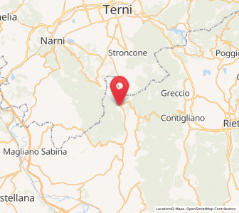 Map of Configni, Lazio