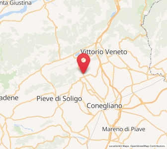 Map of Corbanese, Veneto
