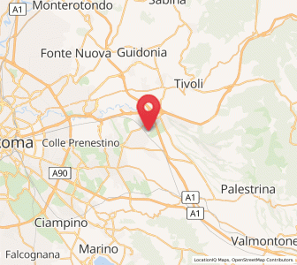 Map of Corcolle, Lazio