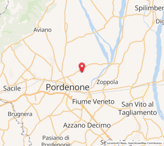 Map of Cordenons, Friuli Venezia Giulia