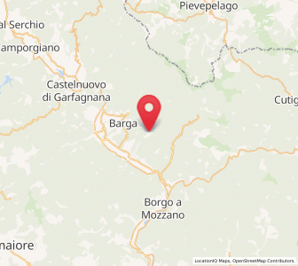 Map of Coreglia Antelminelli, Tuscany