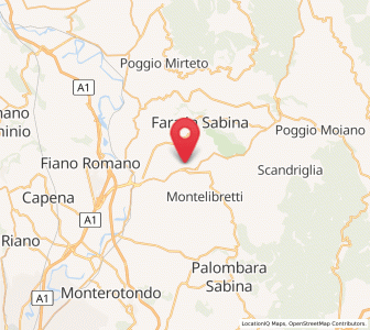 Map of Corese Terra, Lazio