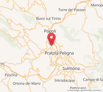 Map of Corfinio, Abruzzo