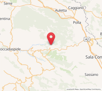 Map of Corleto Monforte, Campania