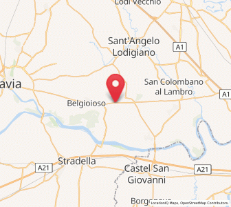 Map of Corteolona, Lombardy