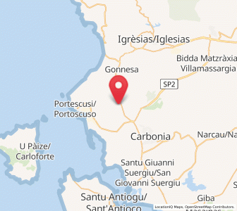 Map of Cortoghiana, Sardinia