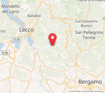 Map of Costa Valle Imagna, Lombardy