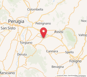 Map of Costano, Umbria