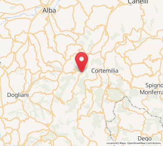 Map of Cravanzana, Piedmont
