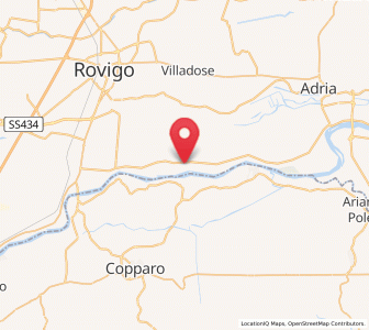 Map of Crespino, Veneto