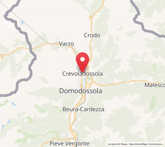 Map of Crevoladossola, Piedmont