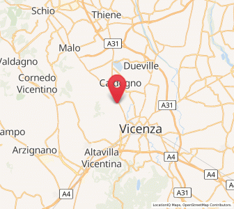 Map of Crispi Cavour, Veneto