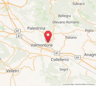Map of Cruci, Lazio
