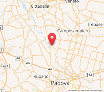 Map of Curtarolo, Veneto