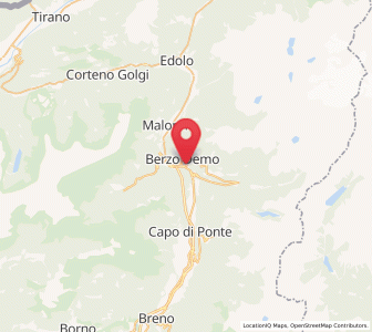 Map of Demo, Lombardy