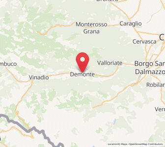 Map of Demonte, Piedmont