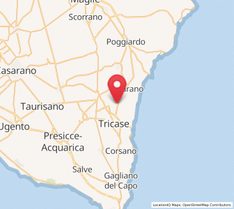 Map of Depressa, Apulia
