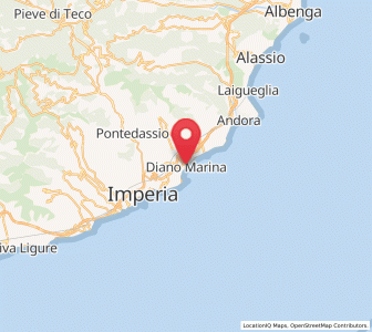 Map of Diano Marina, Liguria