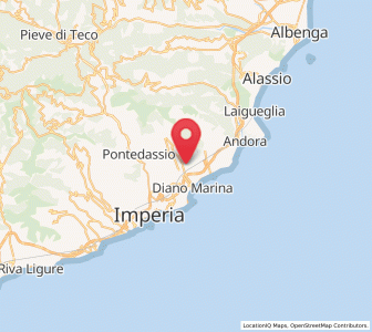 Map of Diano San Pietro, Liguria