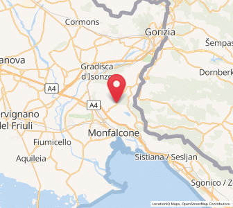 Map of Doberdò del Lago, Friuli Venezia Giulia