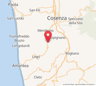 Map of Domanico, Calabria