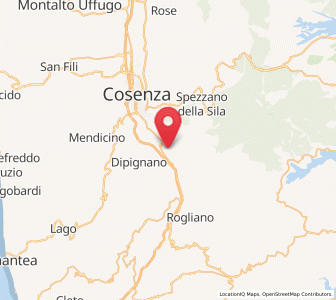 Map of Donnici Inferiore, Calabria