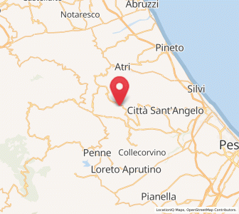 Map of Elice, Abruzzo