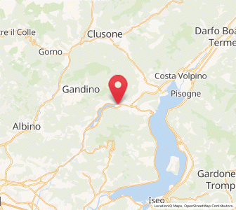 Map of Endine, Lombardy