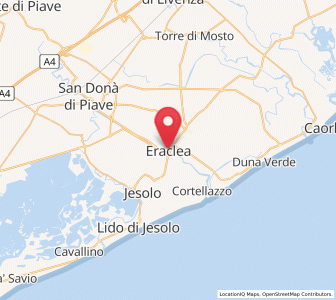 Map of Eraclea, Veneto