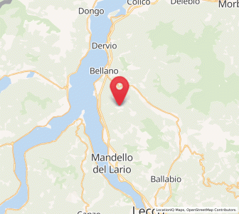 Map of Esino Lario, Lombardy