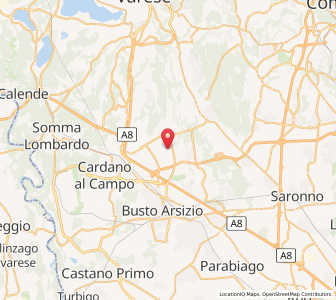 Map of Fagnano Olona-Bergoro, Lombardy