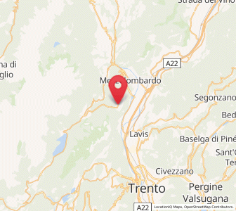 Map of Fai della Paganella, Trentino-Alto Adige