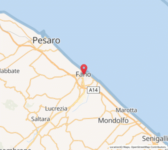 Map of Fano, The Marches