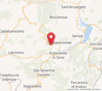 Map of Fardella, Basilicate