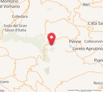 Map of Farindola, Abruzzo